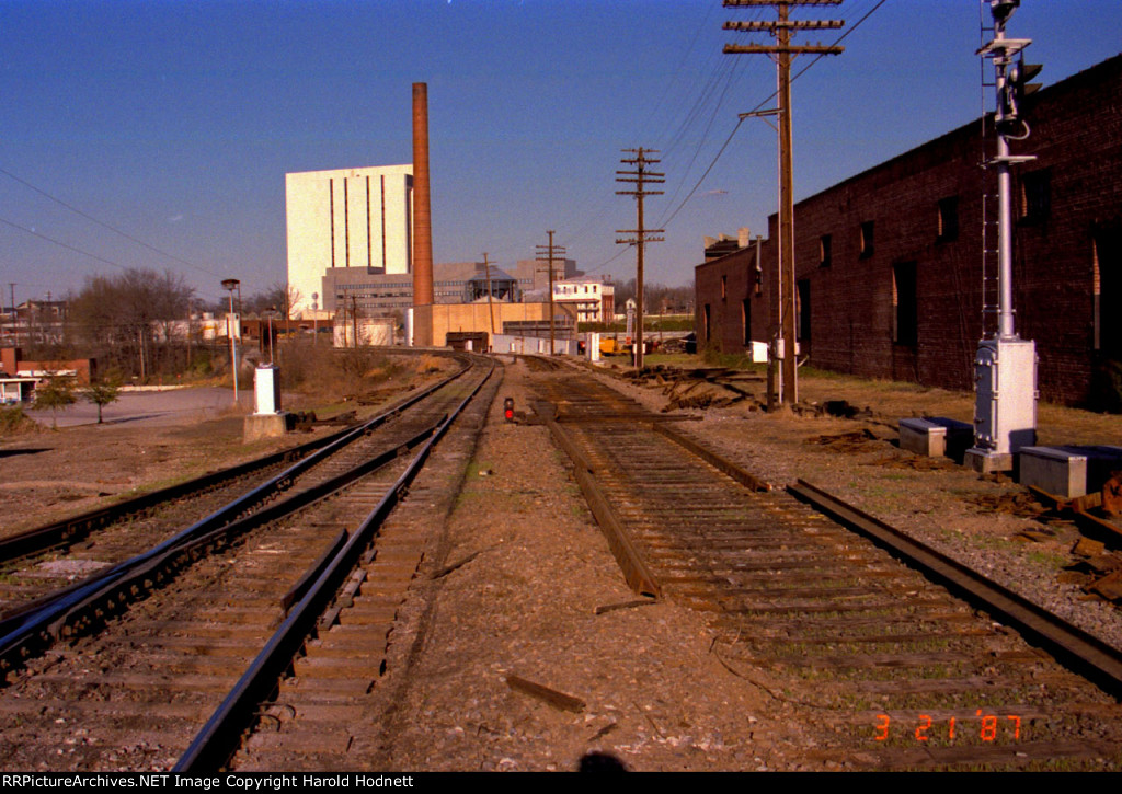 View looking north towards Downtown (Capital) Blvd bridge